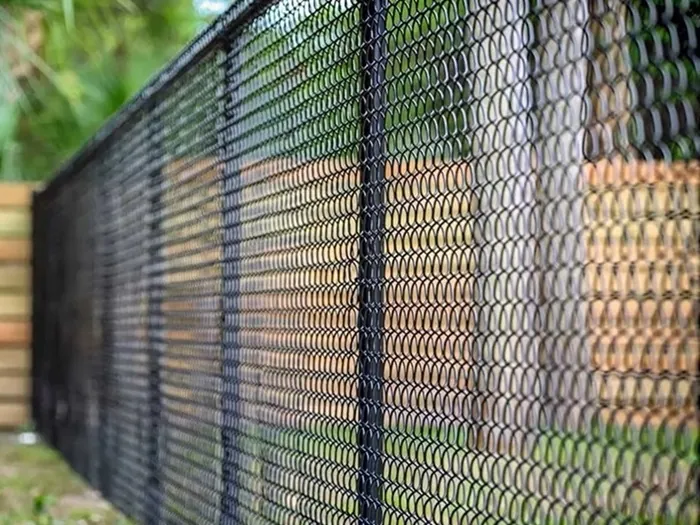 Chain-link fence installation