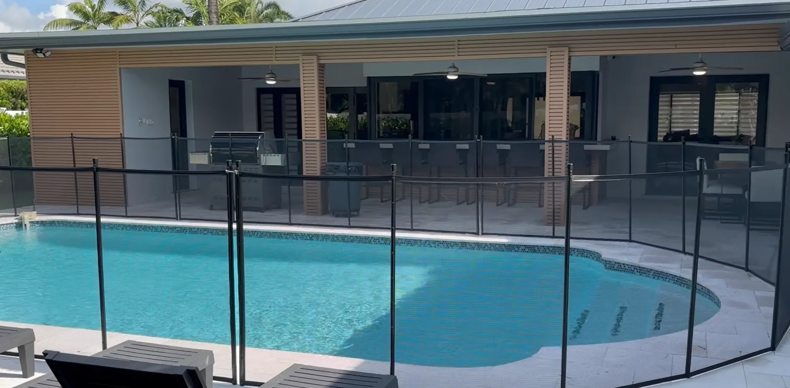 Completed outdoor cladding project in Hollywood, Florida