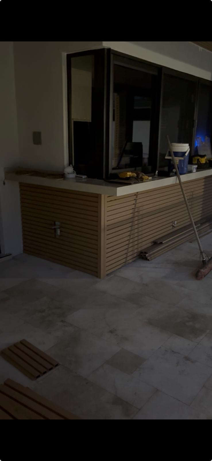 Outdoor bar cladding in Hollywood Florida