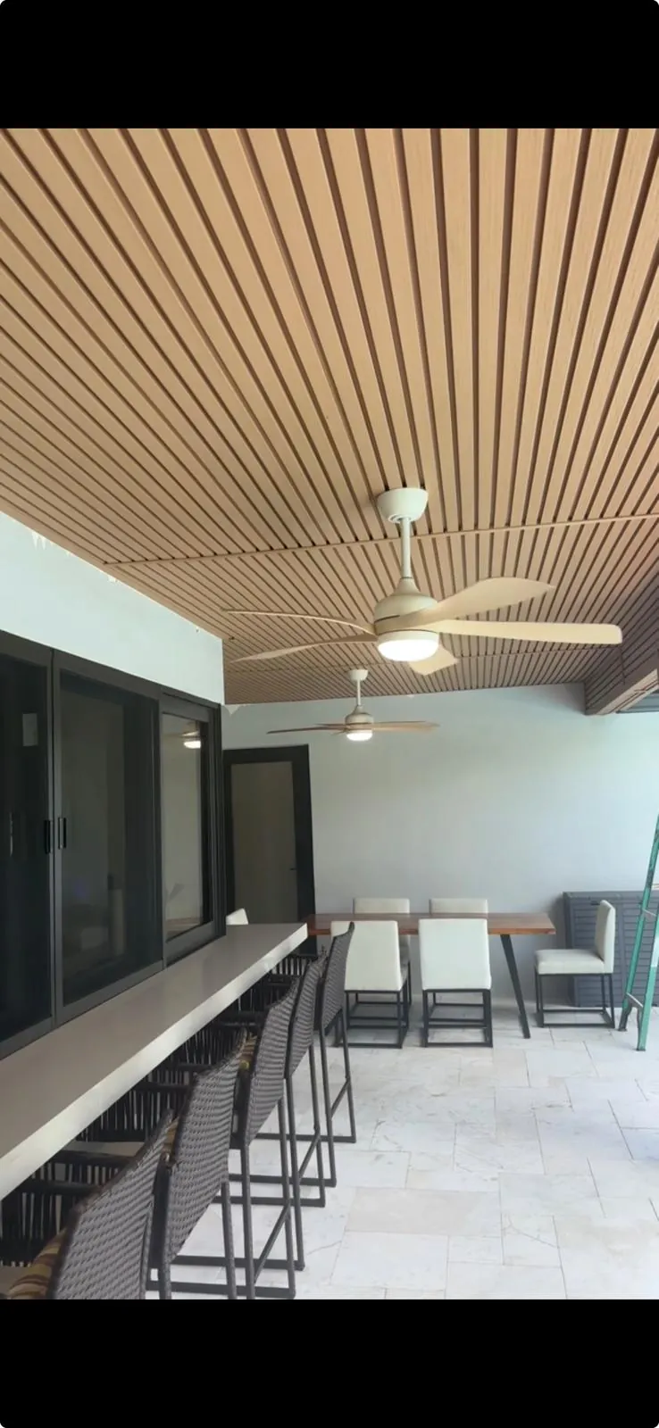 Inside back view of custom cladding in Hollywood Florida