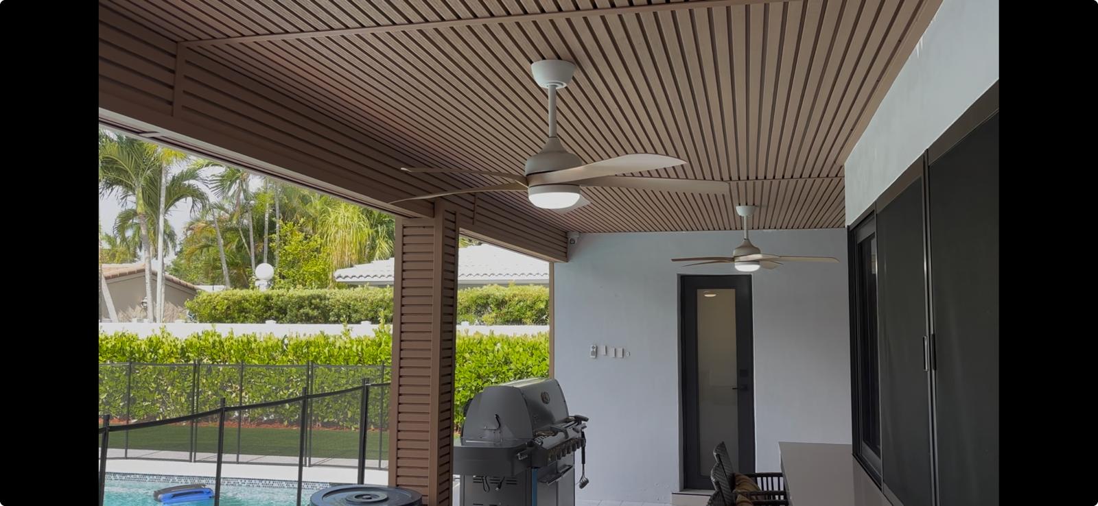 Inside view of custom cladding in Hollywood Florida