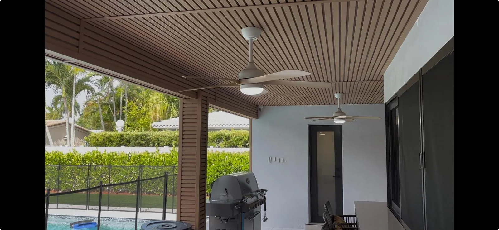 Inside view of custom cladding in Hollywood Florida