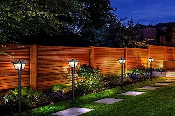 Fence wood lights